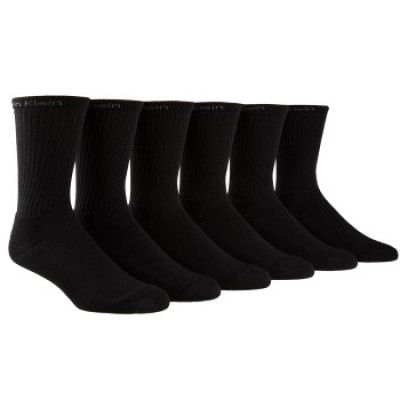Calvin Klein 6-pack Antonio Cotton Crew Socks * Fri Frakt *