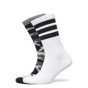 Camo Crew 2Pp *Villkorat Erbjudande Lingerie Socks Regular Socks Vit Adidas Originals