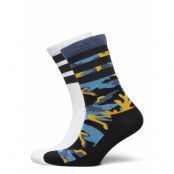 Camo Crew Socks 2 Pairs Underwear Socks Regular Socks Multi/mönstrad Adidas Originals