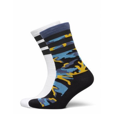 Camo Crew Socks 2 Pairs Underwear Socks Regular Socks Multi/mönstrad Adidas Originals