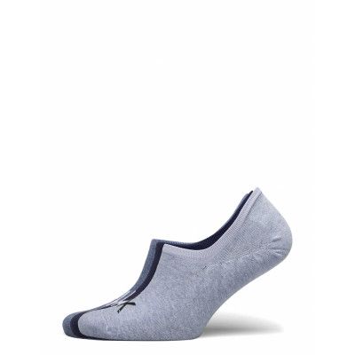 Ck Men Liner 3p Logo Albert Ankelstrumpor Korta Strumpor Blå Calvin Klein