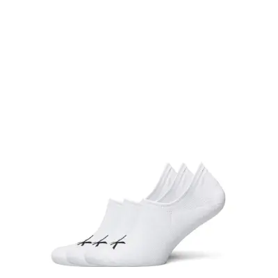 Ck Men Liner 3p Logo Albert Ankelstrumpor Korta Strumpor Vit Calvin Klein