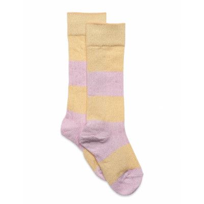 Mp Denmark Clara Glitter Knee Socks Multi/patterned