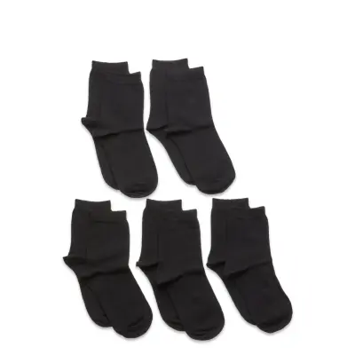 Claudio Kids 5Pk Org. Cot Sock Sockor Strumpor Svart Claudio