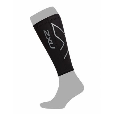 Compression Calf Guards Sport Training Equipments Braces & Support Calf Sleeves Svart 2XU