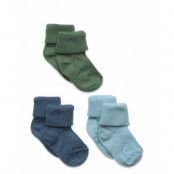 Cotton Rib Baby Socks - 3-Pack Sockor Strumpor Multi/patterned Mp Denmark