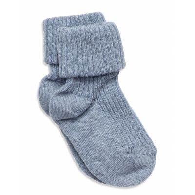 Mp Denmark Cotton Rib Baby Socks Blå