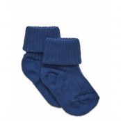 Cotton Rib Baby Socks Sockor Strumpor Blue Mp Denmark