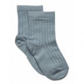 Mp Denmark Cotton Rib Socks Blå