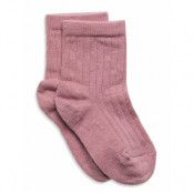 Mp Denmark Cotton Rib Socks Rosa