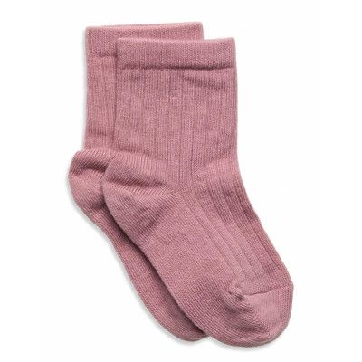 Mp Denmark Cotton Rib Socks Rosa