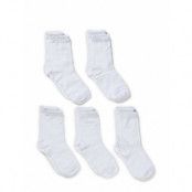Cotton Socks - 5-Pack Sockor Strumpor Vit Melton