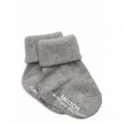 Cotton Socks - Anti-Slip Sockor Strumpor Grå Melton