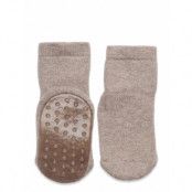 Cotton Socks - Anti-Slip Strumpor Non-slip Brown Mp Denmark