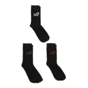 CR7 Cr7 Kids Socks 3-Pack - Black - 30-34