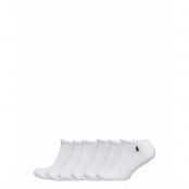 Cushi D Low-Cut-Sock 6-Pack Ankelstrumpor Korta Strumpor Vit Polo Ralph Lauren Underwear