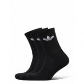 Cushi D Trefoil Mid-Cut Crew Socks 3 Pairs Underwear Socks Regular Socks Svart Adidas Originals