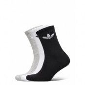 Cushi D Trefoil Mid-Cut Crew Socks 3 Pairs Underwear Socks Regular Socks Vit Adidas Originals