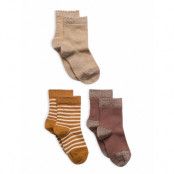 Mp Denmark Dagmar Socks - 3-Pack Beige