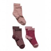 Mp Denmark Dagmar Socks - 3-Pack Rosa