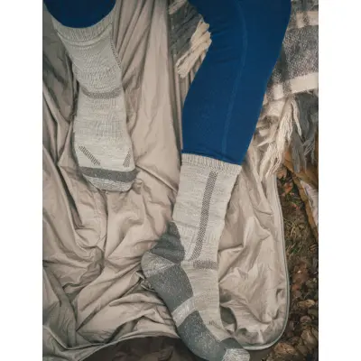 Danish Endurance Classic Hiking Crew Socks 3-Pack - Grey - 31-34