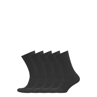 Decoy Decoy Ankle Sock Cotton 5-Pk - Black - 37-41
