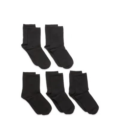 Decoy Kids 5Pk Org. Cot Sock Sockor Strumpor Svart Decoy