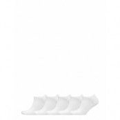 Decoy Sneaker Sock Cotton 5-Pk *Villkorat Erbjudande Ankelstrumpor Korta Strumpor Vit Decoy