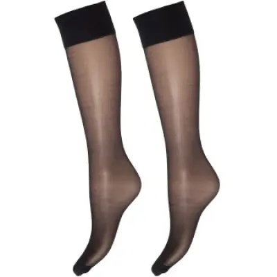 Deocy Silk Look 20d Kneehighs 2-pack
