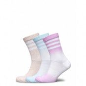 Dip-Dyed 3-Stripes Cushi D Crew Socks 3 Pairs Underwear Socks Regular Socks Vit Adidas Performance