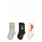 Mini Rodini Dolphin 3-Pack Socks Multi/patterned