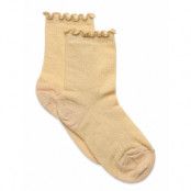 Doris Glitter Socks Sockor Strumpor Yellow Mp Denmark