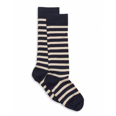 Eli Knee Socks Sockor Strumpor Navy Mp Denmark