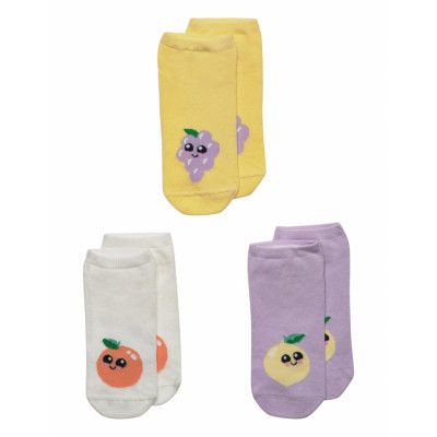 Footies Sg 3P With Fruits Sockor Strumpor Purple Lindex