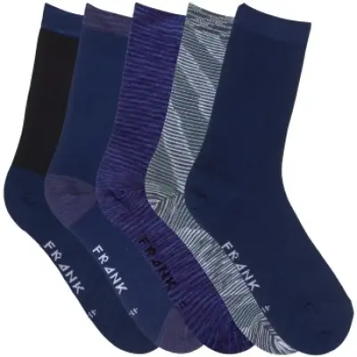 Frank Dandy Bamboo Mix Crew Sock 5-pack * Fri Frakt *