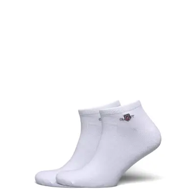Gant 2-Pack Shield Ankle Socks - White - 40-42