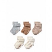 Giftbox Evig Socks Sockor Strumpor Multi/patterned Wheat