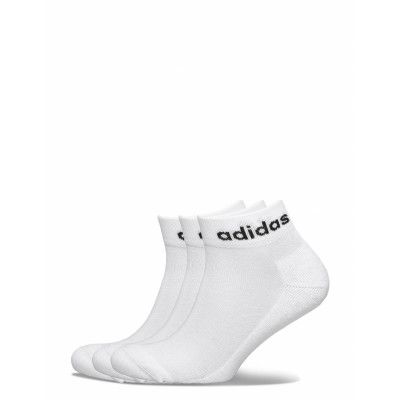 Half-Cushi D Ankle Socks 3 Pairs Ankelstrumpor Korta Strumpor Vit Adidas Performance