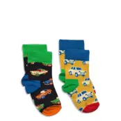 Happy Socks 2-Pack Kids Car Sock Multi/patterned