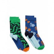 2-Pack Kids Crocodile Socks Sockor Strumpor Multi/patterned Happy Socks