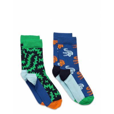 Happy Socks 2-Pack Kids Crocodile Socks Multi/patterned
