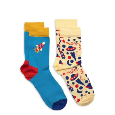 2-Pack Kids Into Space Sock Sockor Strumpor Multi/patterned Happy Socks