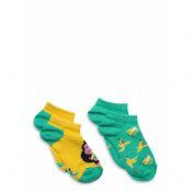 2-Pack Kids Monkey & Banana Low Socks Sockor Strumpor Multi/patterned Happy Socks