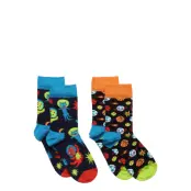 2-Pack Kids Spacetime Socks Sockor Strumpor Multi/patterned Happy Socks