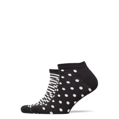 2-Pack Optic Dot Low Sock Ankelstrumpor Korta Strumpor Multi/mönstrad Happy Socks