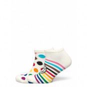 2-Pack Pride Low Socks Ankelstrumpor Korta Strumpor White Happy Socks