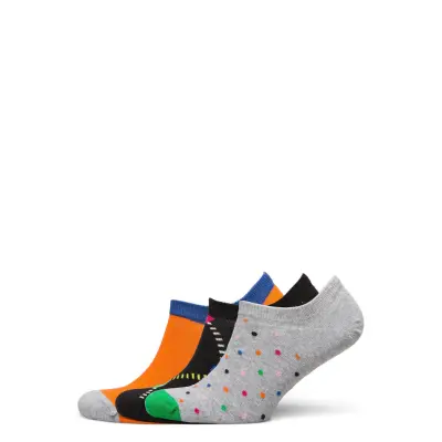 3-Pack Mini Dot No Show Sock Ankelstrumpor Korta Strumpor Multi/mönstrad Happy Socks