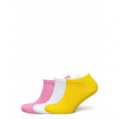 3-Pack Solid Low Socks Ankelstrumpor Korta Strumpor Yellow Happy Socks