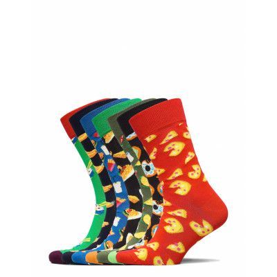 7-Pack 7 Days Of Food Socks Gift Set Ankelstrumpor Korta Strumpor Multi/patterned Happy Socks