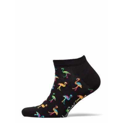 Flamingo Low Sock Ankelstrumpor Korta Strumpor Svart Happy Socks